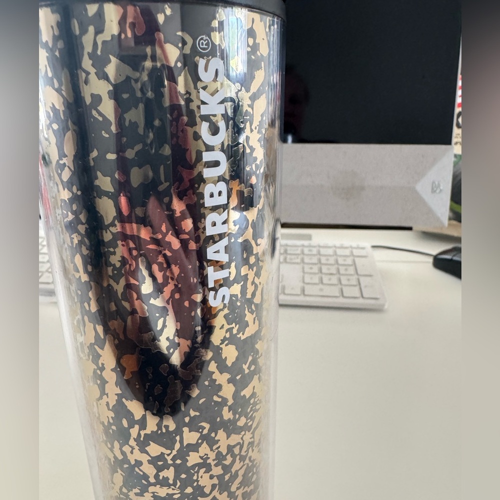 Starbucks Black and Gold Tumbler Ready to Go Gift New - Picture 7 of 7